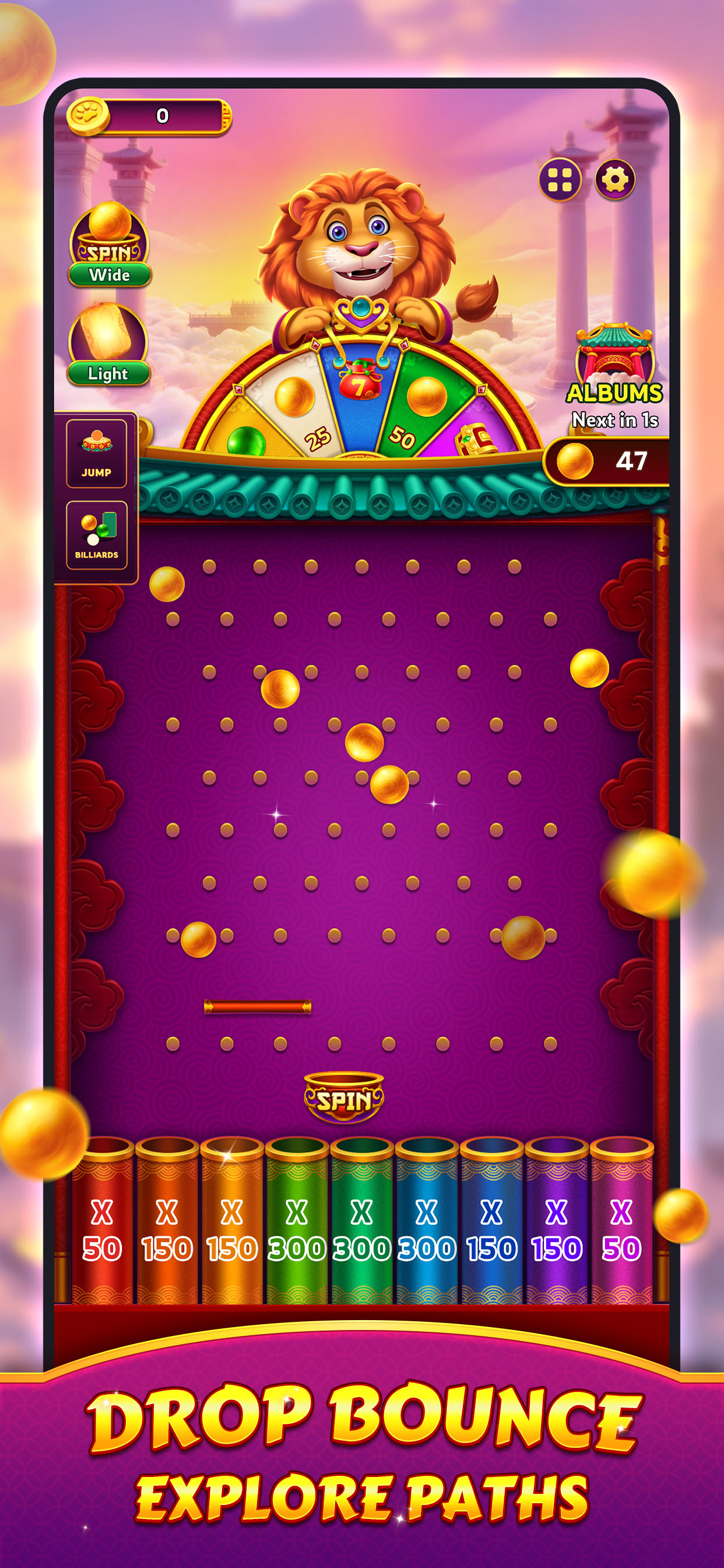Rolling Lion drop mode